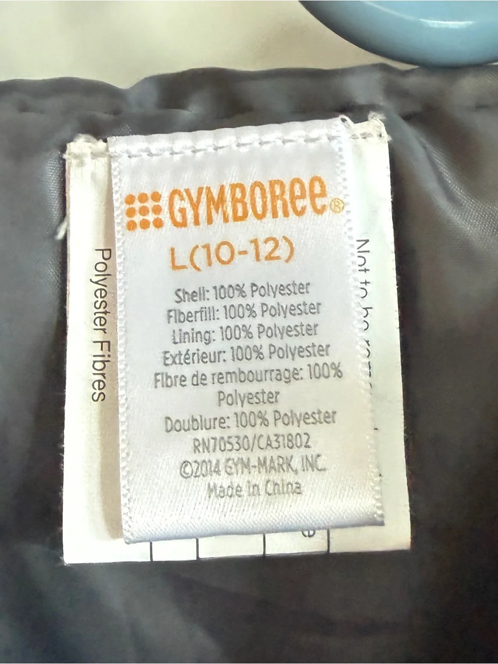 Gymboree Blue Gray Black Neon Yellow Camo Puffer Jacket